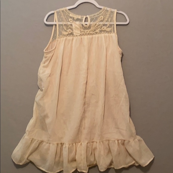 Ivory Crochet Tank Dress - Picture 4 of 5